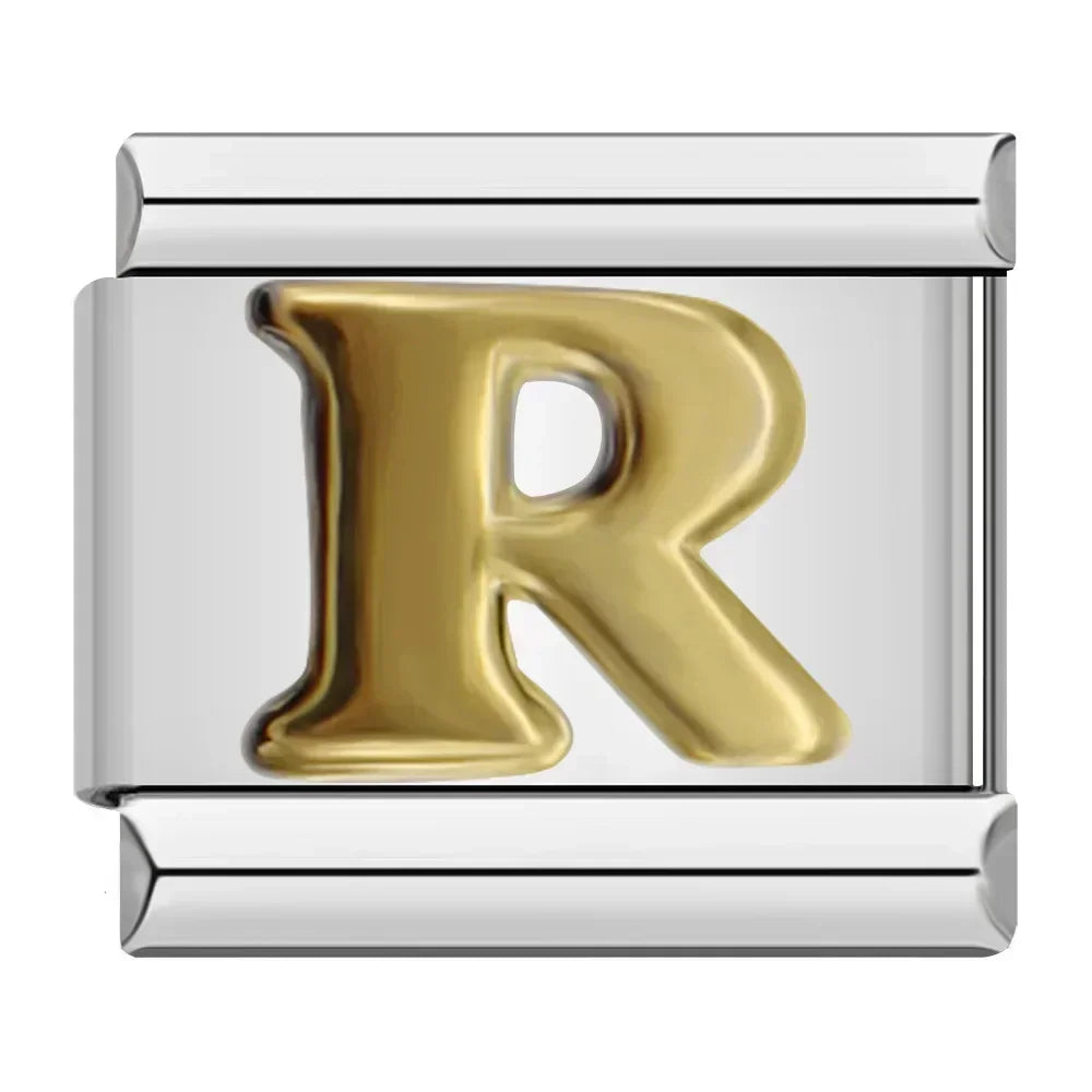 Golden letter R