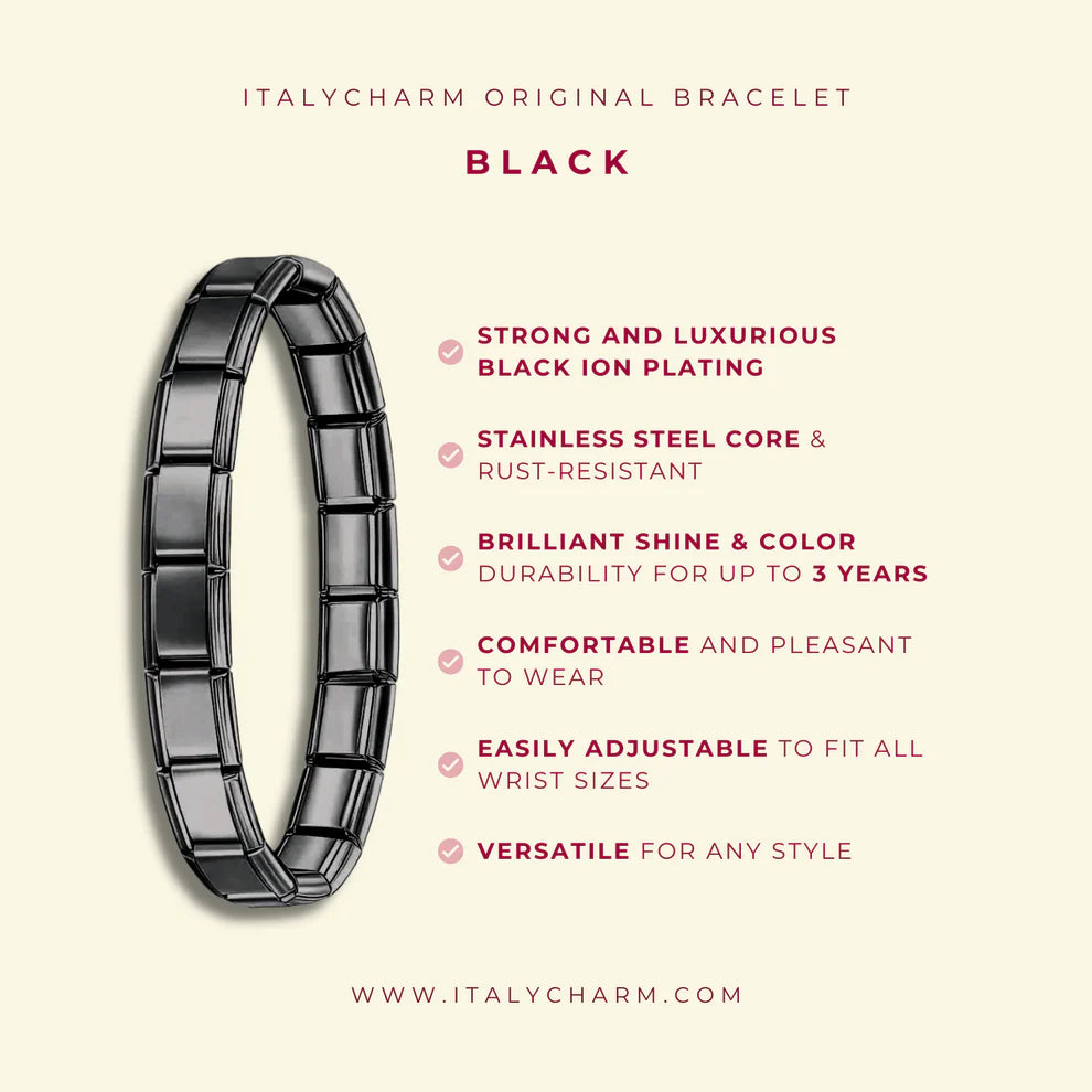 ITALYCHARM Original Black Bracelet